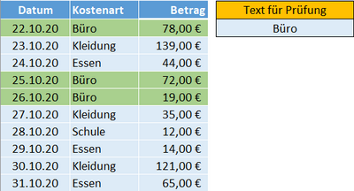 Beispiel 1: Textvergleich Beispiel 1: Textvergleich